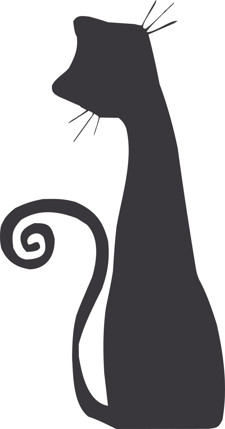 Plastová šablona - Sedící kočka, 14,5 × 14,5 cm