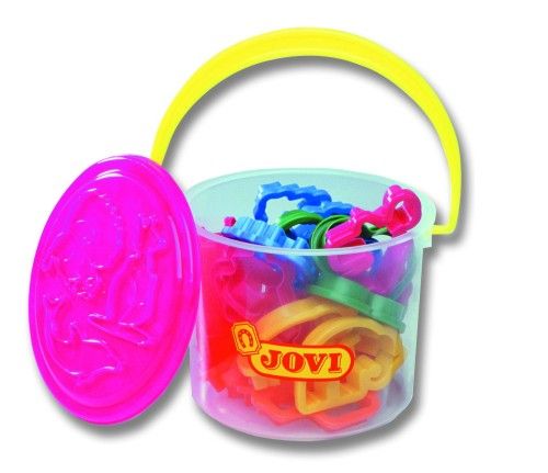 Plastová vykrajovátka Jovi - 24 ks v kyblíku (4×6 motivů)