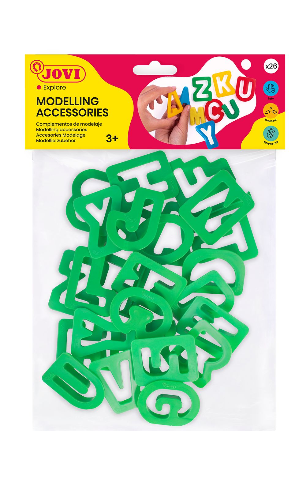Plastová vykrajovátka Jovi - písmena, 26 ks