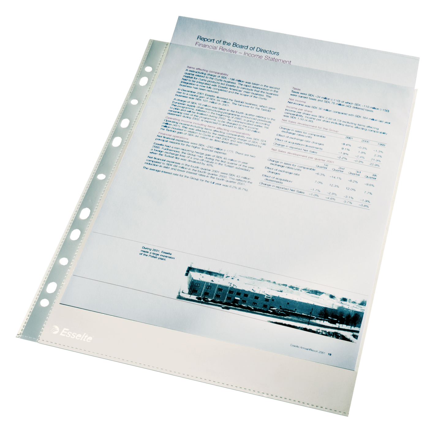 Plastové kapsy Esselte Premium A4 105 mic, balení 100 ks