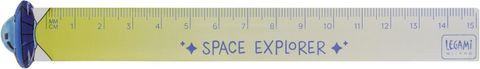Obrázek produktu: Plastové pravítko Legami 15 cm - Space explorer - zelenomodré