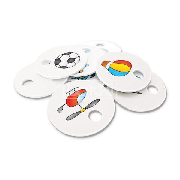 Plastové rozlišovací značky s otvorem pro mateřské školky - Prima