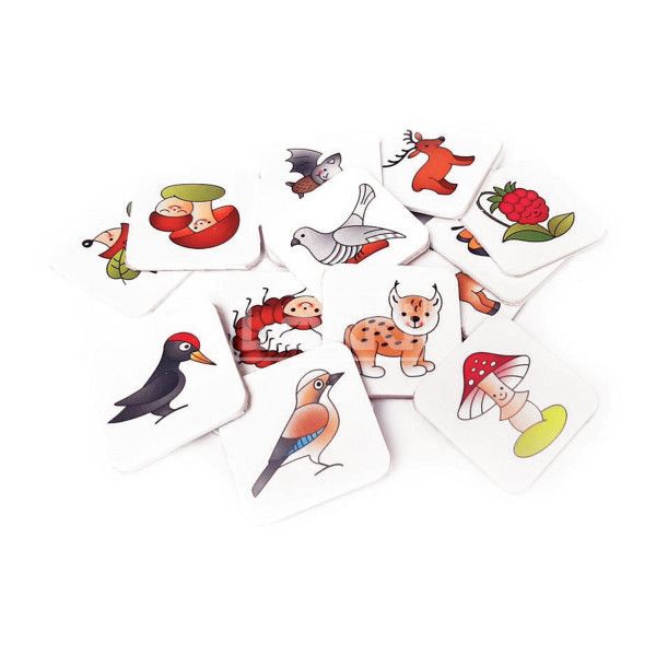 Plastové samolepící rozlišující značky pro mateřské školky - Les