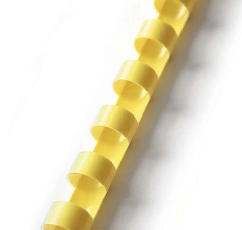 Obrázek produktu: Plastový hřbet 14 mm 100 ks - žlutý