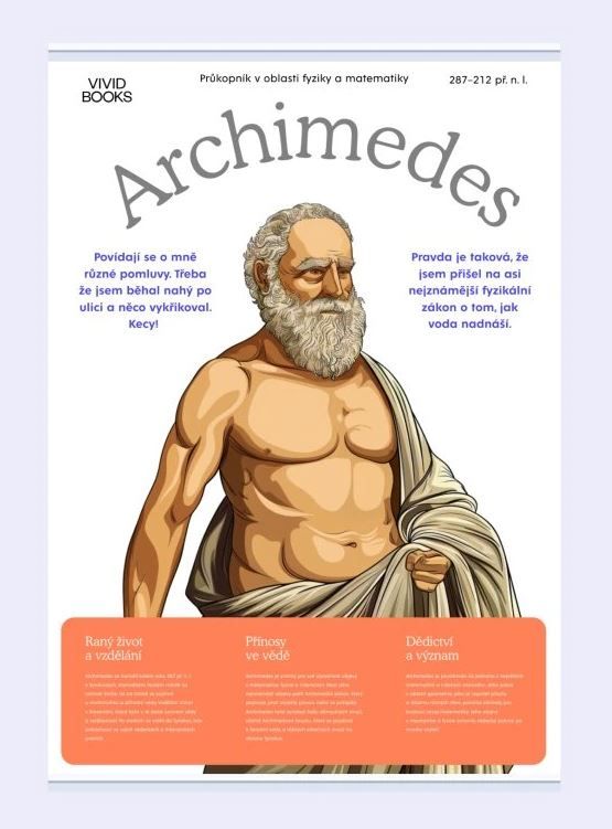 Levně Plátěný obraz Archimedes 1000 × 1400 mm
