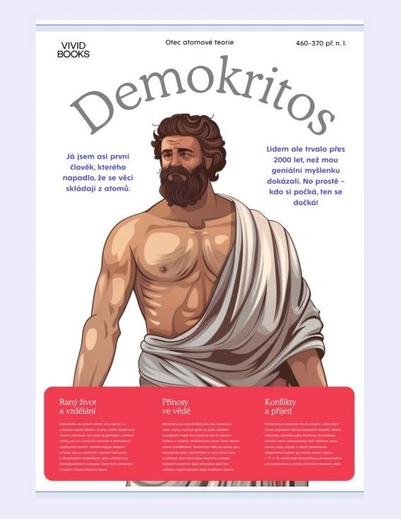 Levně Plátěný obraz Demokritos 420 × 594 mm