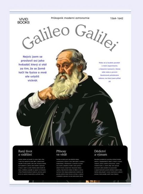 Obrázek produktu: Plátěný obraz Galileo Galilei 420 × 594 mm