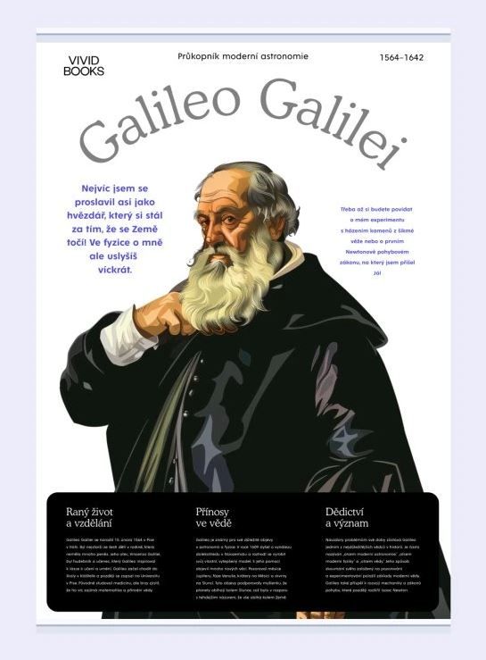 Plátěný obraz Galileo Galilei 594 × 841 mm