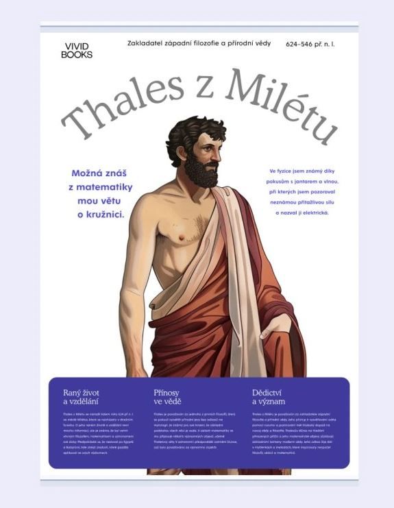 Plátěný obraz Thales z Milétu 420 × 594 mm