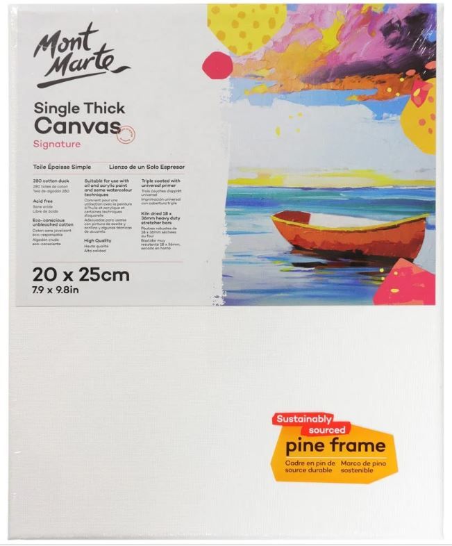 Plátno na rámu Mont Marte, 20 x 25 cm - 1 ks