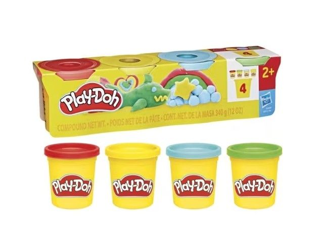 Play-Doh 4 ks kelímků, mix barev