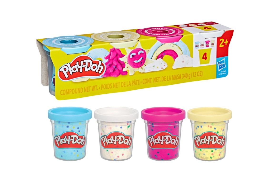 Play-Doh 4 ks kelímků s konfetami