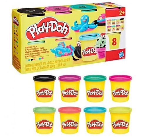 Obrázek produktu: Play-Doh Barevná modelína kreativní set 8 kelímků, mix barev