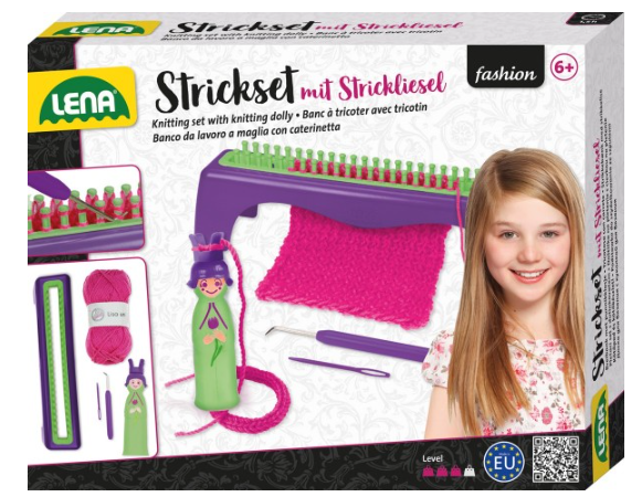 Pletací stůl plast s vlnou a doplňky