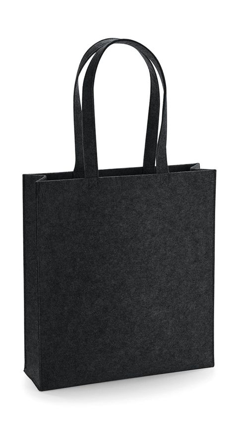 Obrázek produktu: Plstěná taška Tote, 100% polyester, 37 x 41 x 11,5 cm - šedočerná