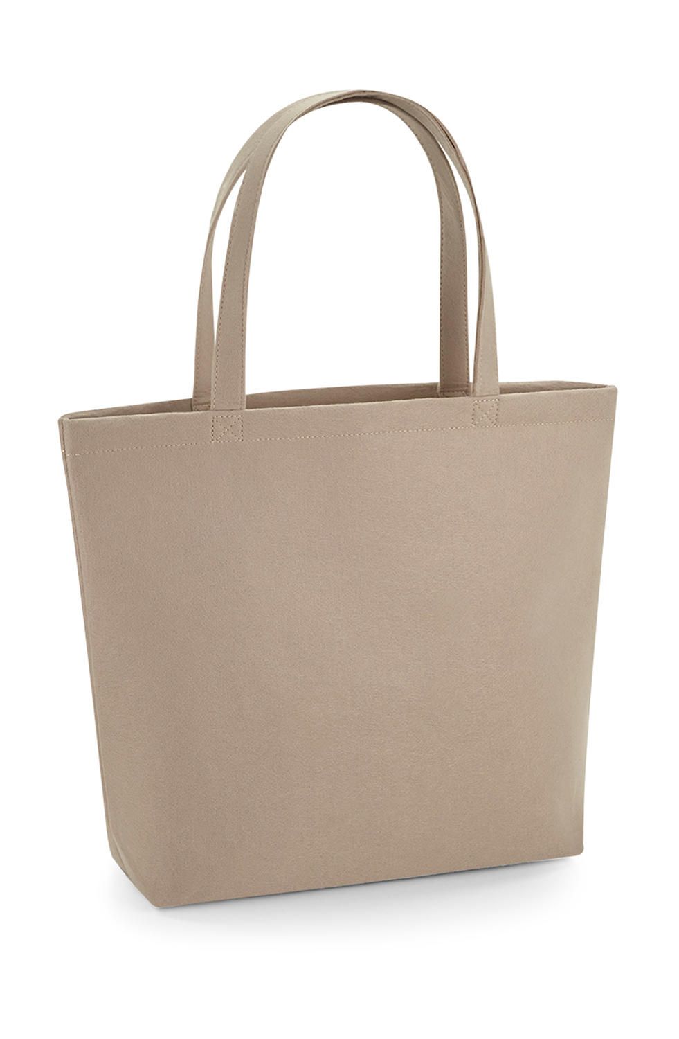Plstěná taška Tote,100% polyester - 49 x 39 x 13,5 cm - písková