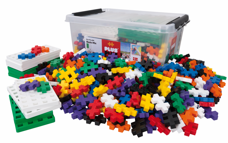 Plus Plus BIG Basic box - 400 ks + 10 podložek