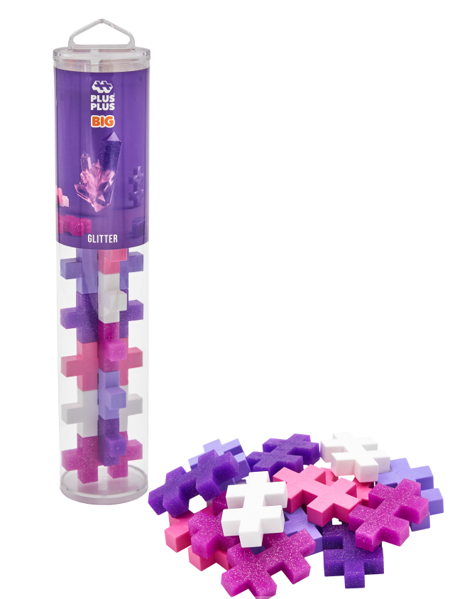 Plus-Plus BIG Glitter 15 ks - tuba