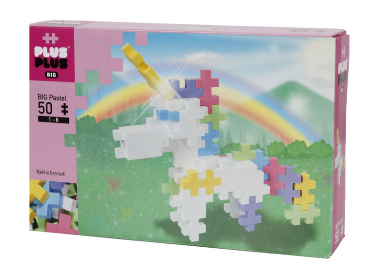 Plus-Plus BIG Pastel Jednorožec 50 ks
