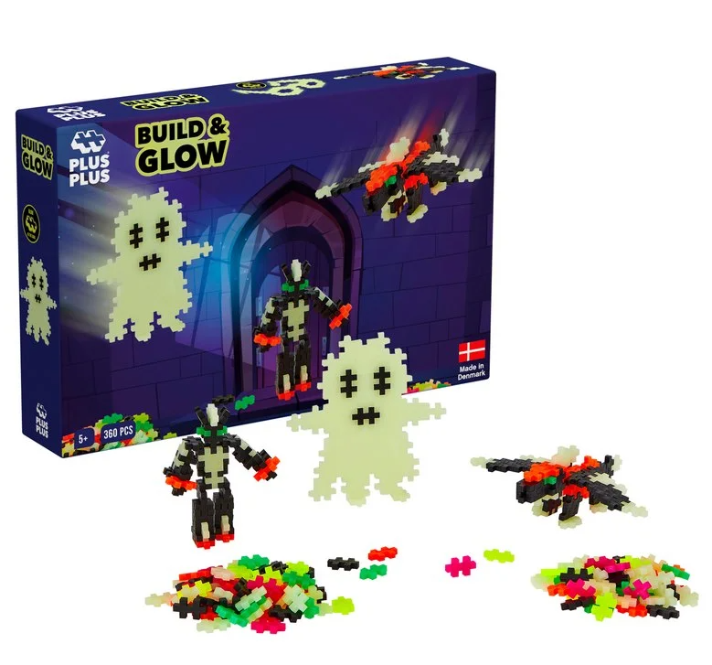 Plus-Plus Build and Glow - Svítící ve tmě, 360 ks
