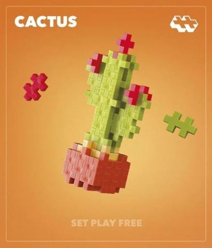 Plus-Plus Kytky Kaktus