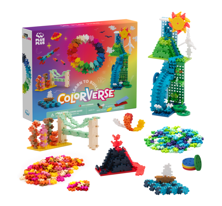 Plus-Plus Nauč se stavět Duhová super sada (1000 ks)