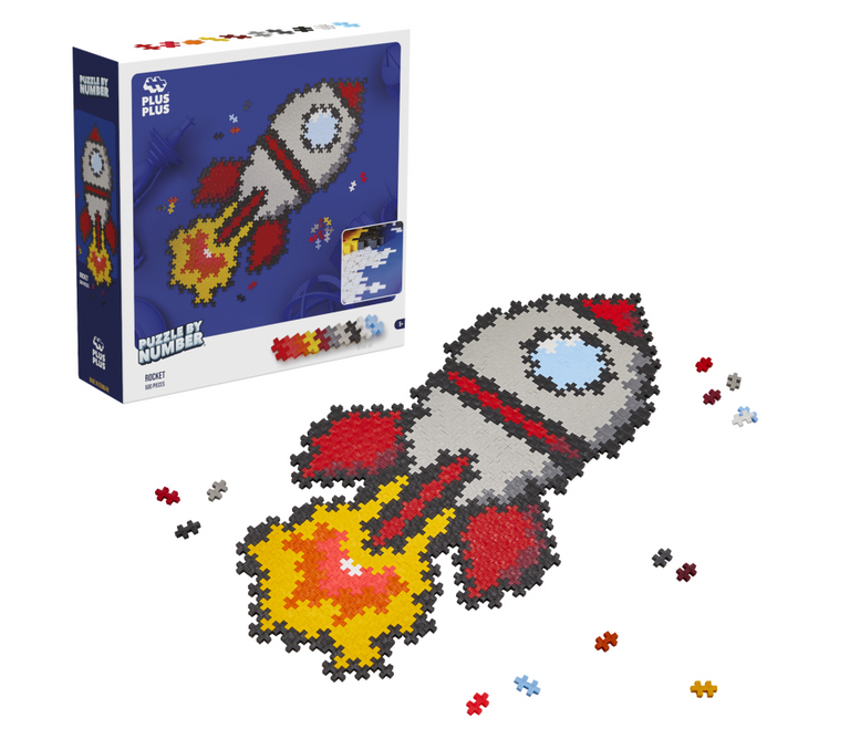 Plus-Plus Skládej podle čísel - Raketa 500 ks