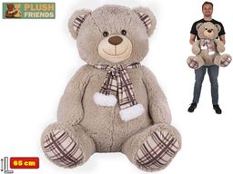 Obrázek produktu: Plush Friends medvěd plyšový 65 cm sedící se šálou