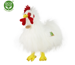 Obrázek produktu: Plyšový kohout bílý stojící 33 cm