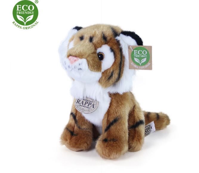 Plyšový tygr sedící, 18 cm