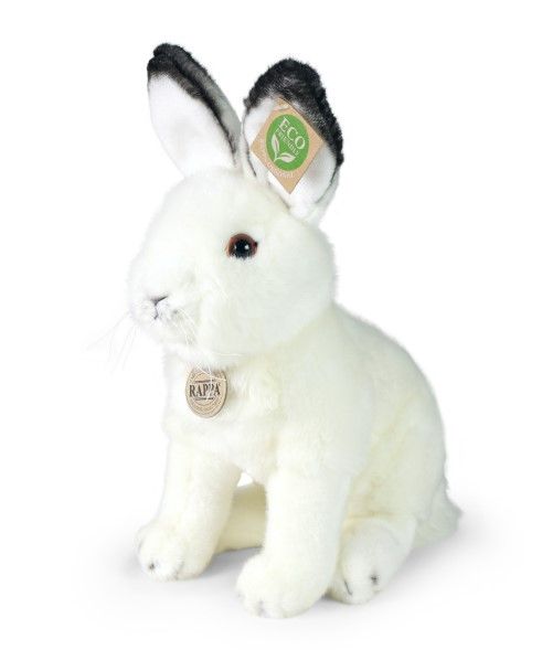 Plyšový zajíc polární sedící 30 cm