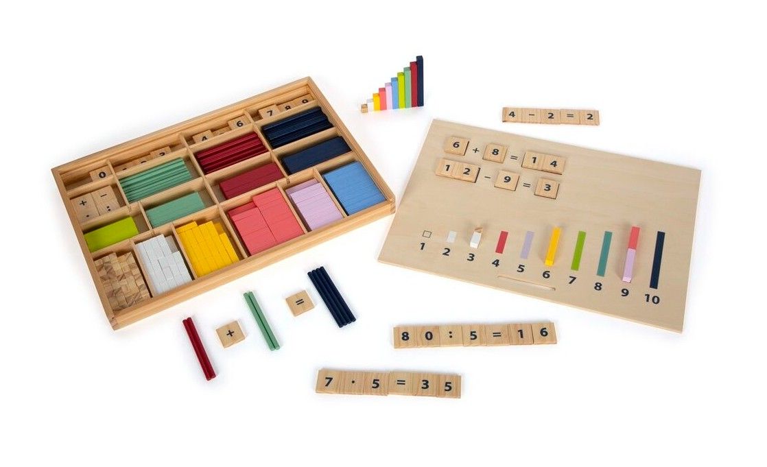 Počítání v dřevěném boxu Educate