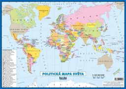 Obrázek produktu: Politická mapa světa - lamino A4