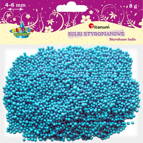 Obrázek produktu: Polystyrenové kuličky, 4-6 mm - modré