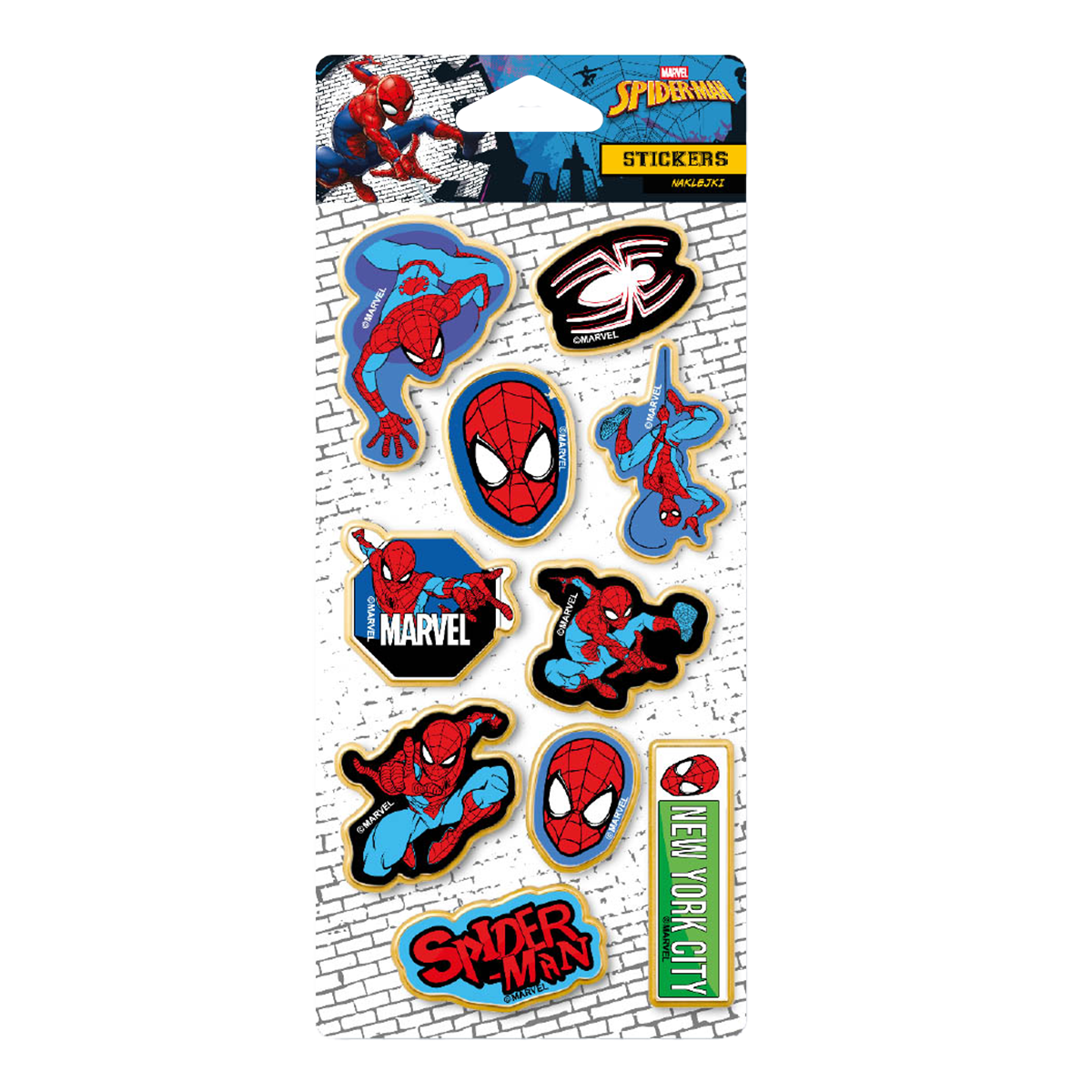 Pop-Up samolepky Colorino - Spider-Man 2, mix motivů a velikostí