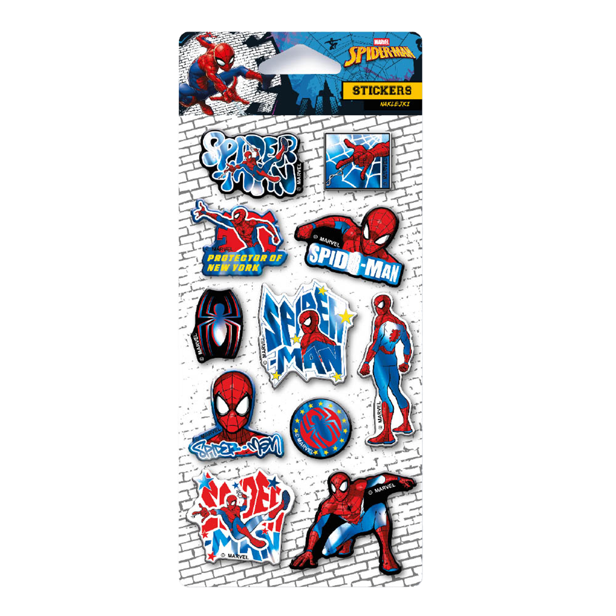 Pop-Up samolepky Colorino - Spider-Man 3, mix motivů a velikostí