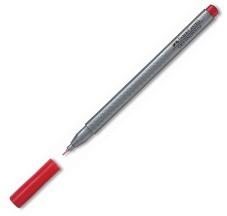 Popisovač Faber-Castell Grip 0.4 mm, červená
