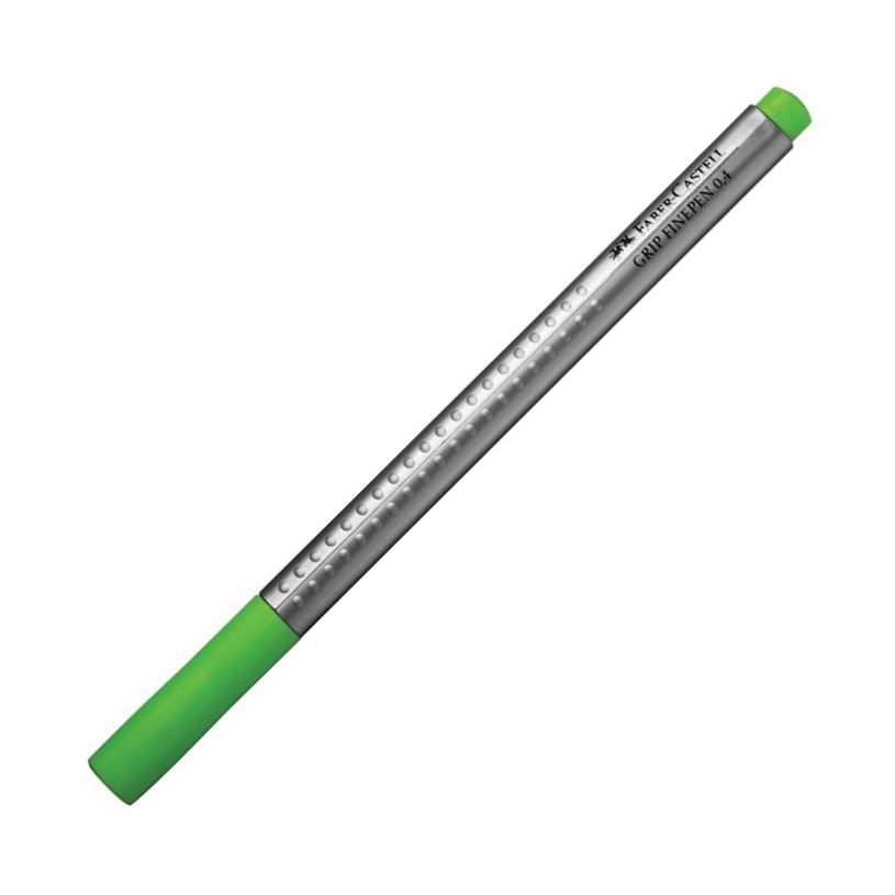 Popisovač Faber-Castell Grip 0.4 mm, travníková zelená