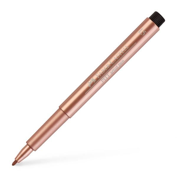 Popisovač Faber-Castell Pitt Artist Pen Metallic měděný