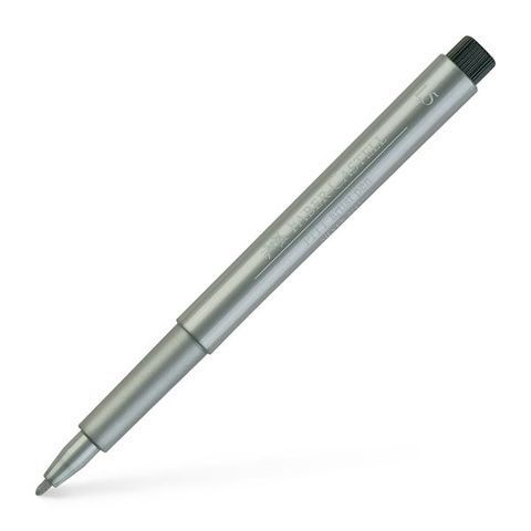 Obrázek produktu: Popisovač Faber-Castell Pitt Artist Pen B Metalický - Stříbrná