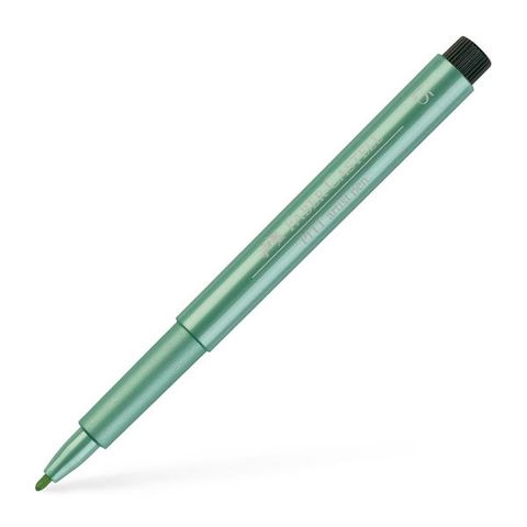 Obrázek produktu: Popisovač Faber-Castell Pitt Artist Pen B Metalický - Zelená