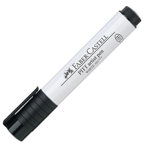 Obrázek produktu: Popisovač Faber-Castell Pitt Artist Pen Big Brush - bílá