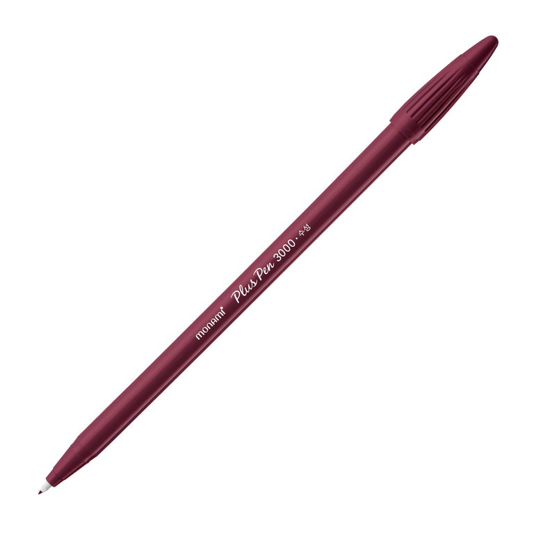 Popisovač Monami Plus Pen 3000 0,4 mm - red wine