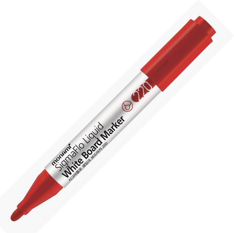 Popisovač na bílé tabule Monami 220, 2 mm - červený
