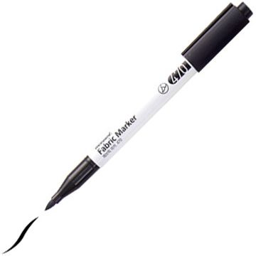 Popisovač na textil Monami Fabric Marker - černá, brush