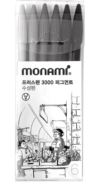 Obrázek produktu: Popisovače Plus Pent MONAMI 3000 Pigment