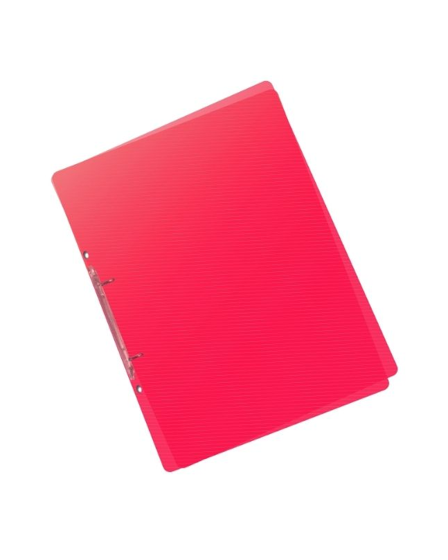 Pořadač 2kroužek A5 2,5 cm průhledný PP - červený