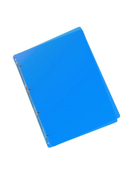 Obrázek produktu: Pořadač 4kroužek A5 2,5 cm průhledný PP - modrý