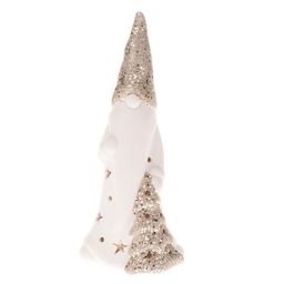 Obrázek produktu: Porcelánový Santa s LED světlem, 19,3 cm