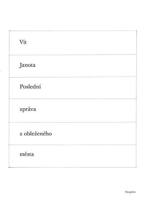 Obrázek produktu: Poslední zpráva z obleženého města